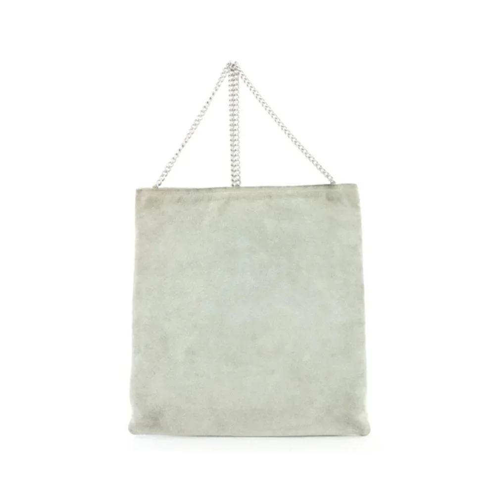 Chanel Grey Suede Flat Chain Crossbody Bag 1c815a